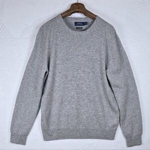 Polo Ralph Lauren Men’s L. Crewneck Washable Cashmere Sweater No Logo Minimalist